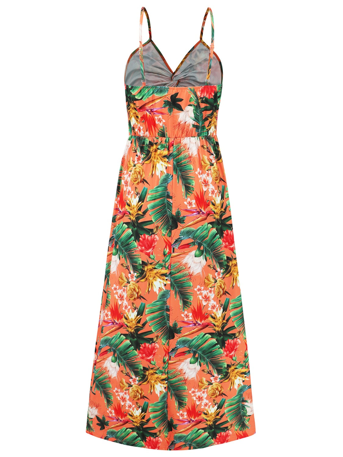 Twisted Printed V-Neck Cami Dress - Scarlett's Riverside Boutique 