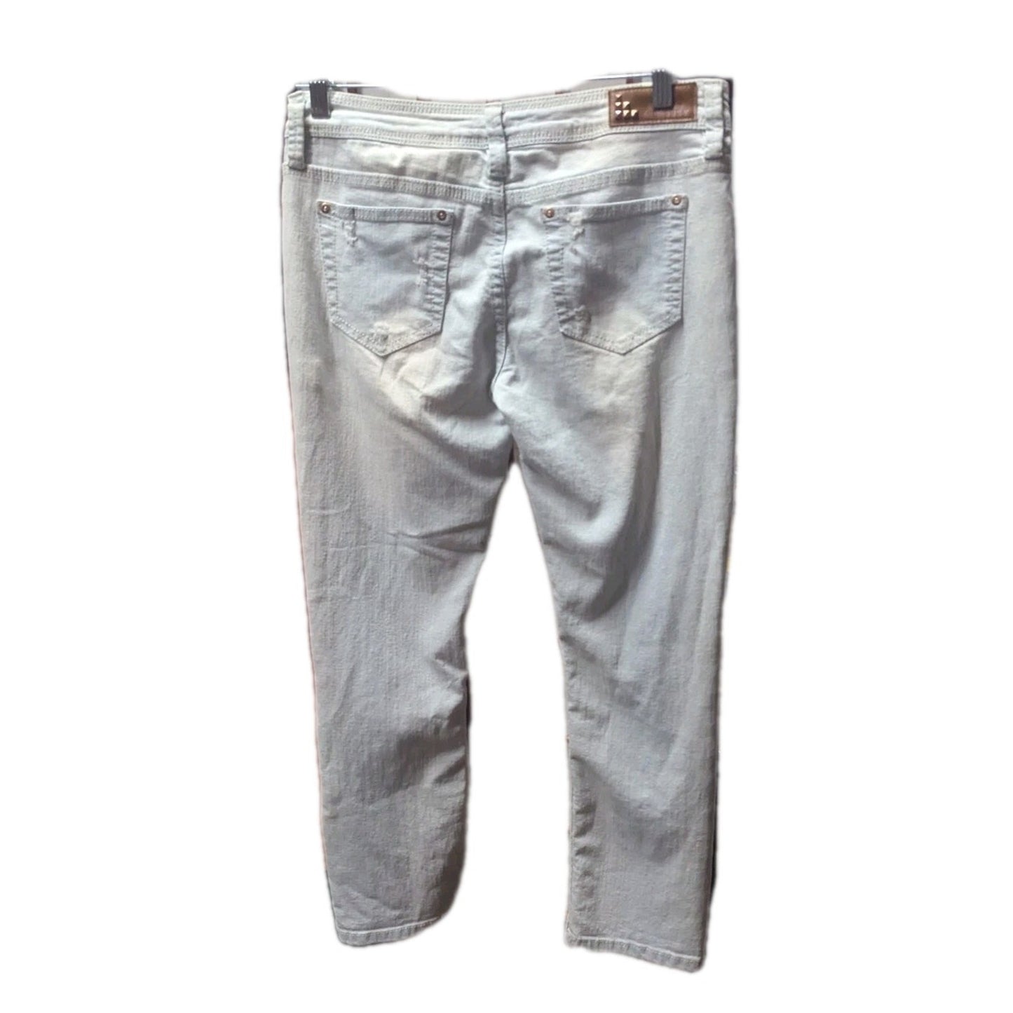 Dollhouse Light Wash Distressed Cropped Jeans Women’s Denim Sz 9 Pants