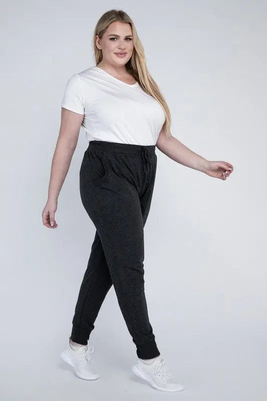 Plus-Size Jogger Pants - Scarlett's Riverside Boutique 