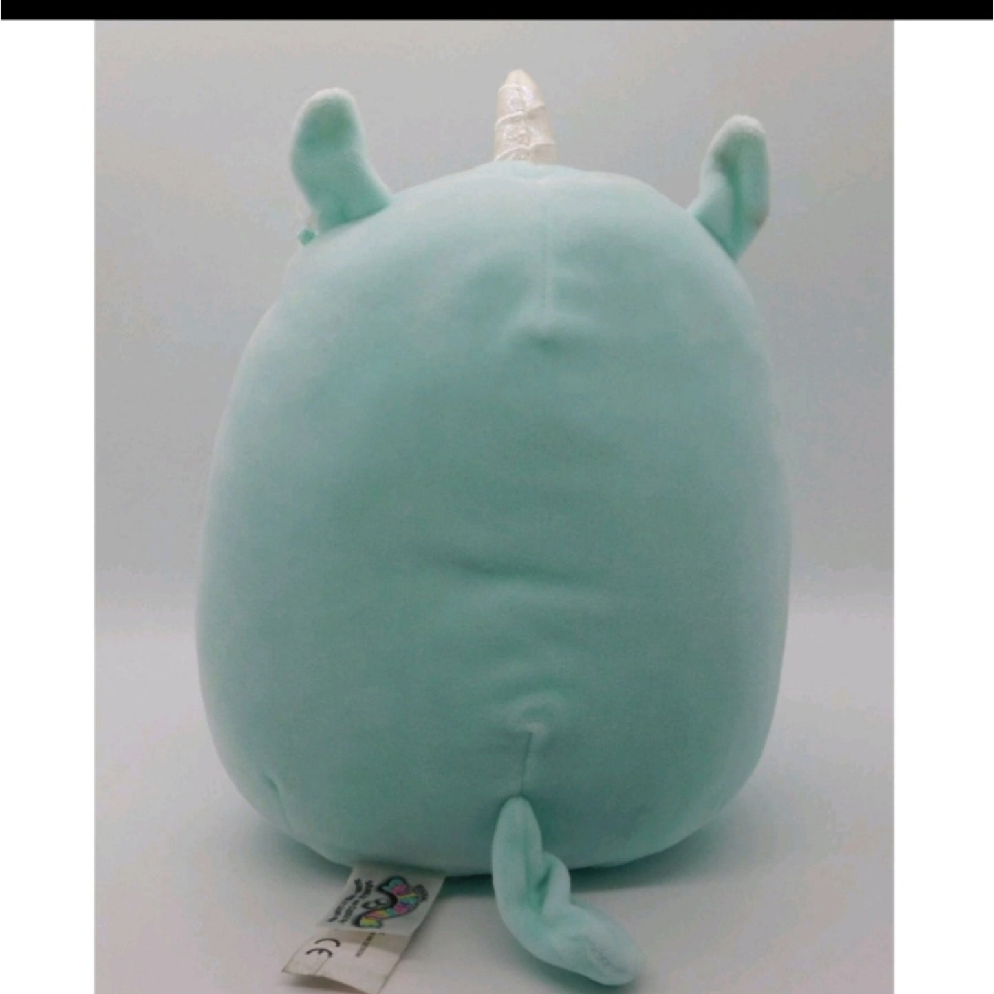 Squishmallows Unicorn Plush Aqua Blue Sequin Belly Glasses Stuffed Animal Cute K