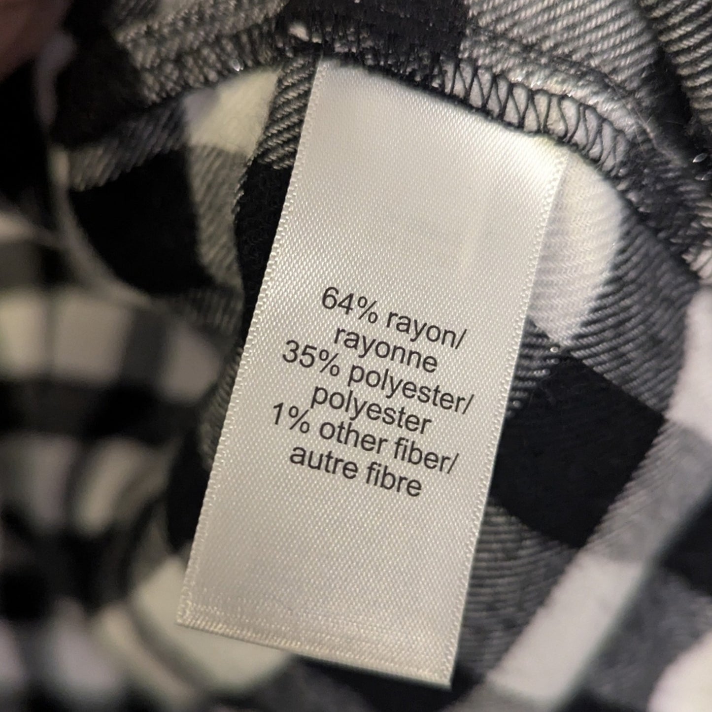 Maurices Buffalo Plaid Button Down Shirt Size 2XL BLK,WT Shimmer #C9