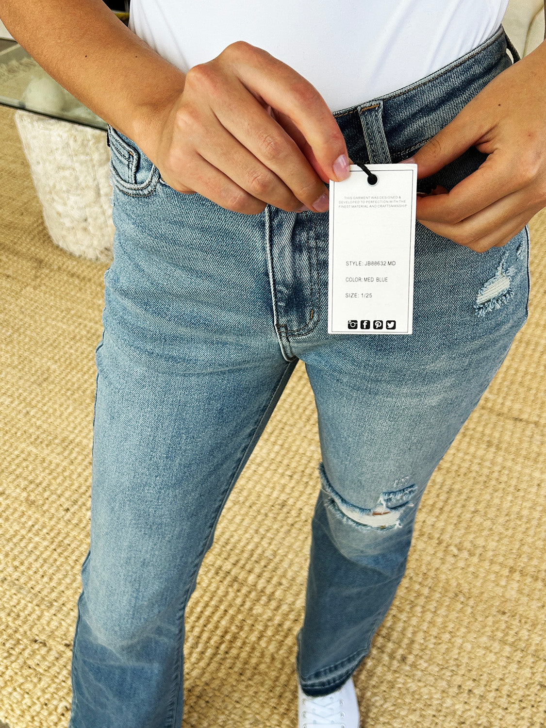 Judy Blue Full Size Mid Rise Jeans. 32" and 32.5" inseam - Scarlett's Riverside Boutique 