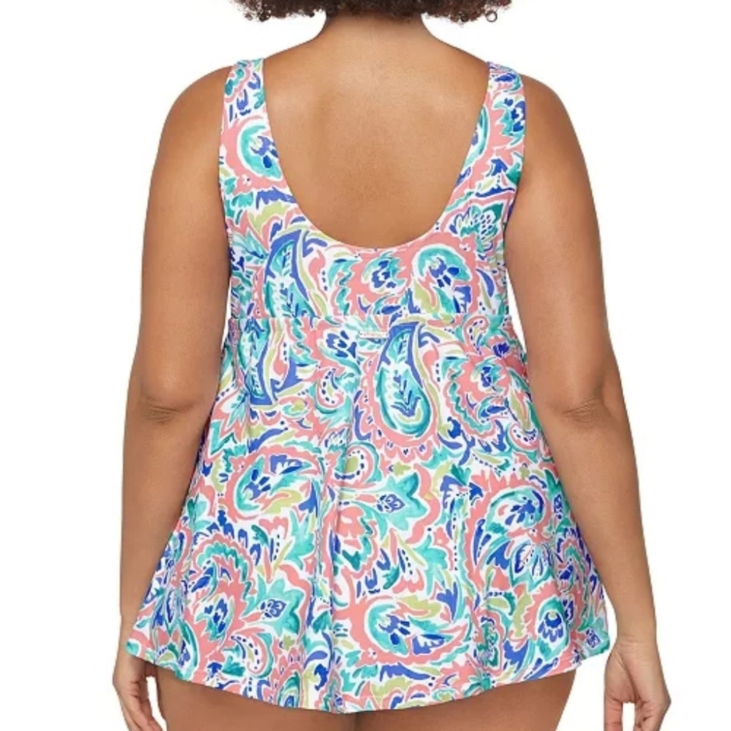 Raisins Curve Lucia V-Neck Tummy Control Swimdress NWTs 14W #A67