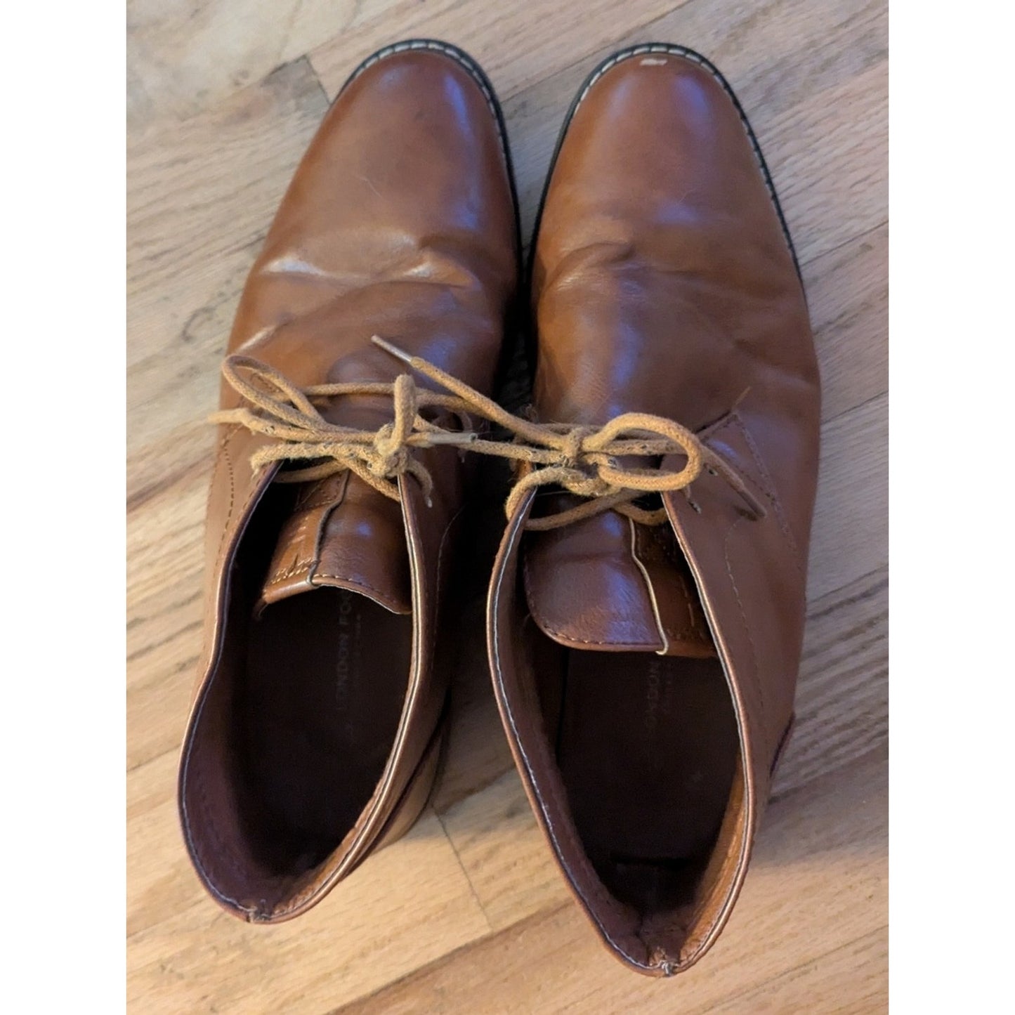 London Fog Brown Chukka Boots Men’s Size 10M Lace Up Ankle Boots Casual Dress Sh