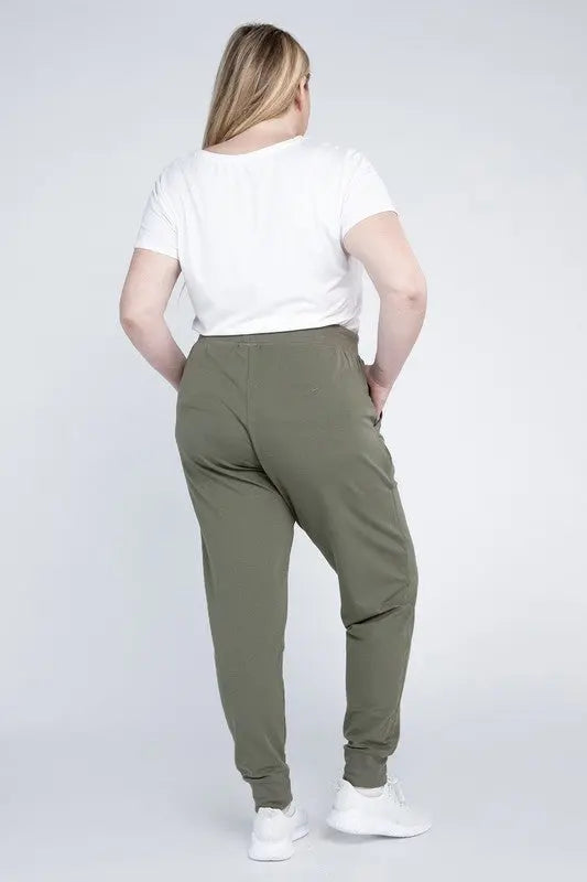 Plus-Size Jogger Pants - Scarlett's Riverside Boutique 