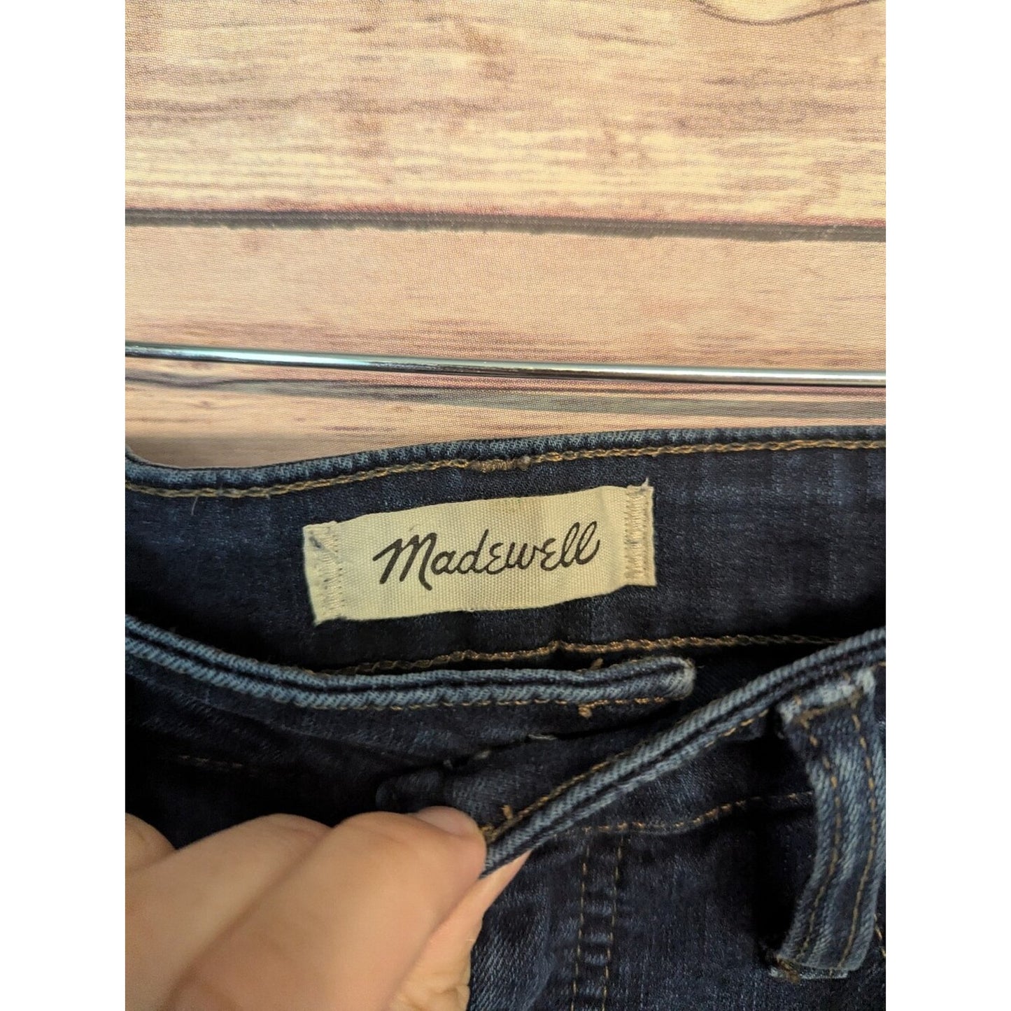 Madewell Curvy High-Rise Skinny Jeans Women’s 28P Petite Dark Wash Stretch Denim