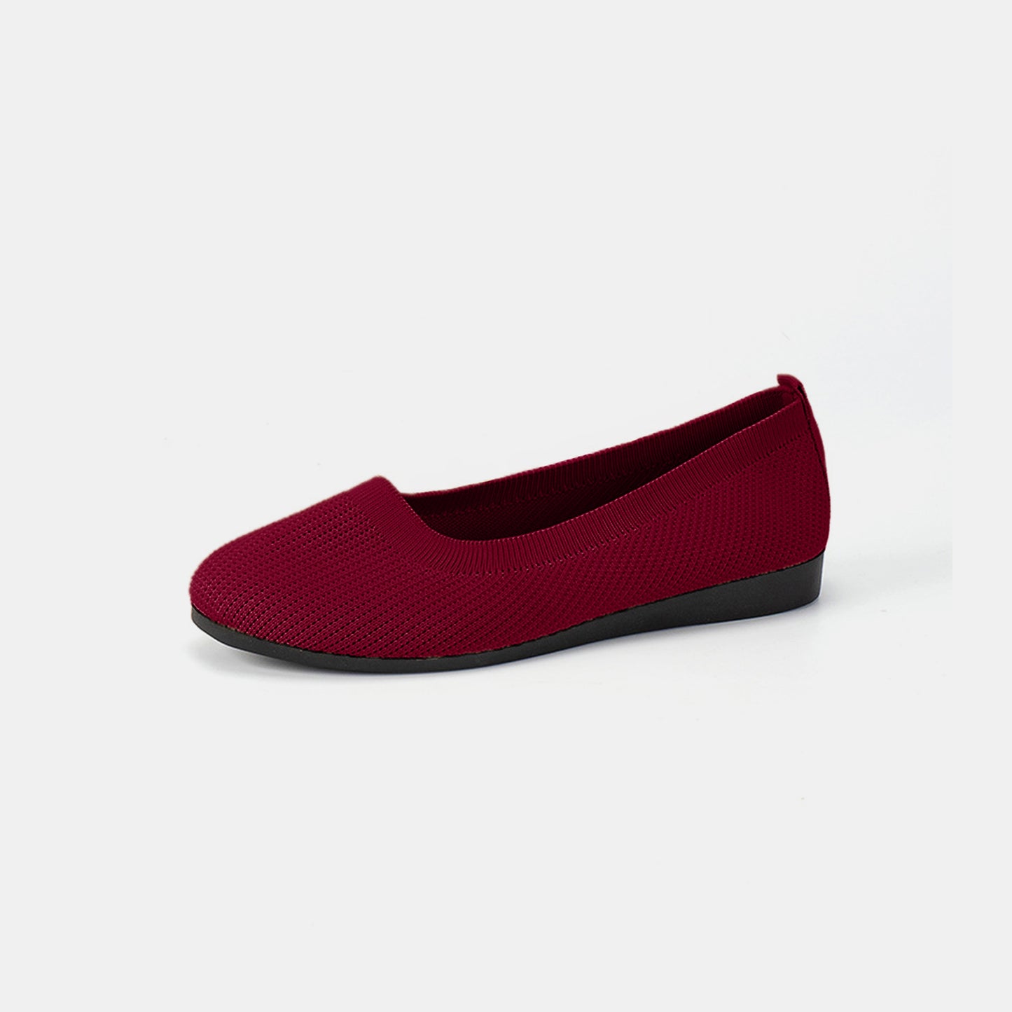 Round Toe Knit Ballet Flats - Scarlett's Riverside Boutique 