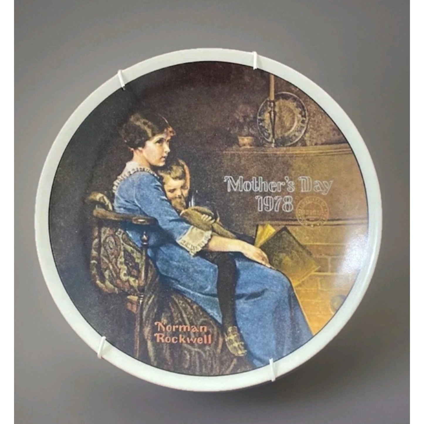Knowles Norman Rockwell Mother's Day Collector Plates 1978 1979 Limited Edition