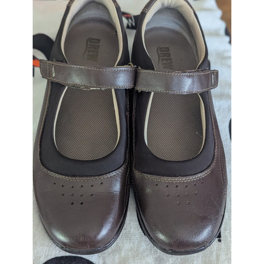 Drew Women’s Mary Jane Shoes 10.5 Narrow Brown Leather Comfort Walking