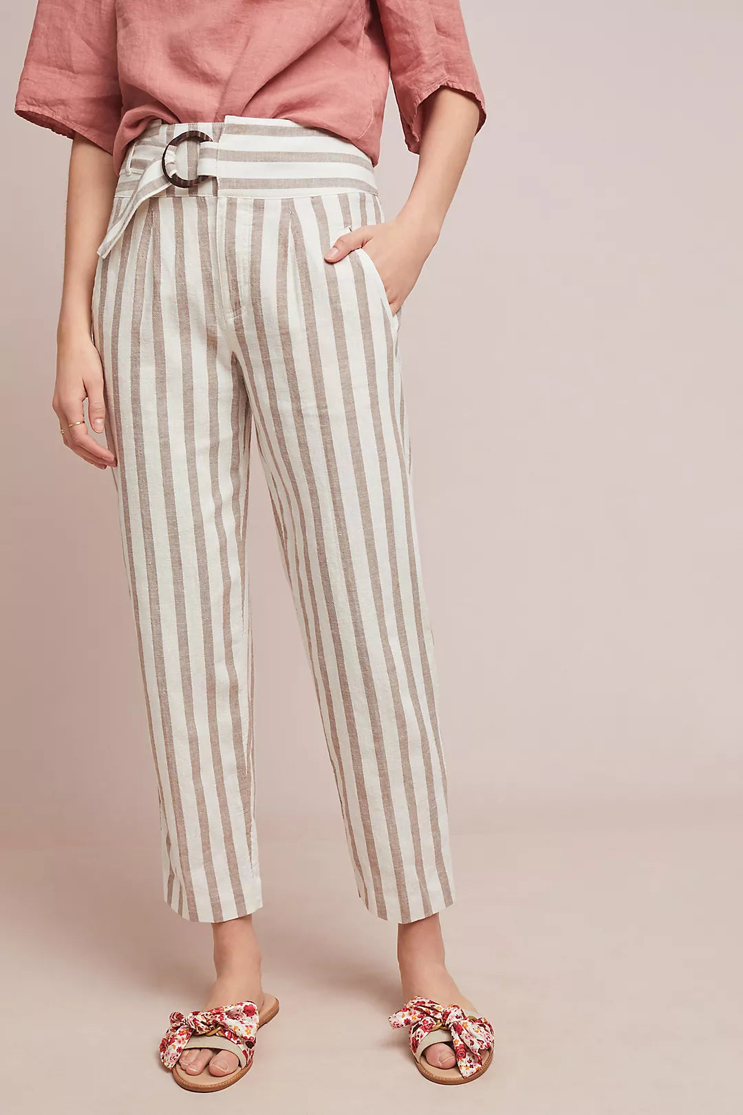 Anthropologie oasis striped pants. Sz 6. #99