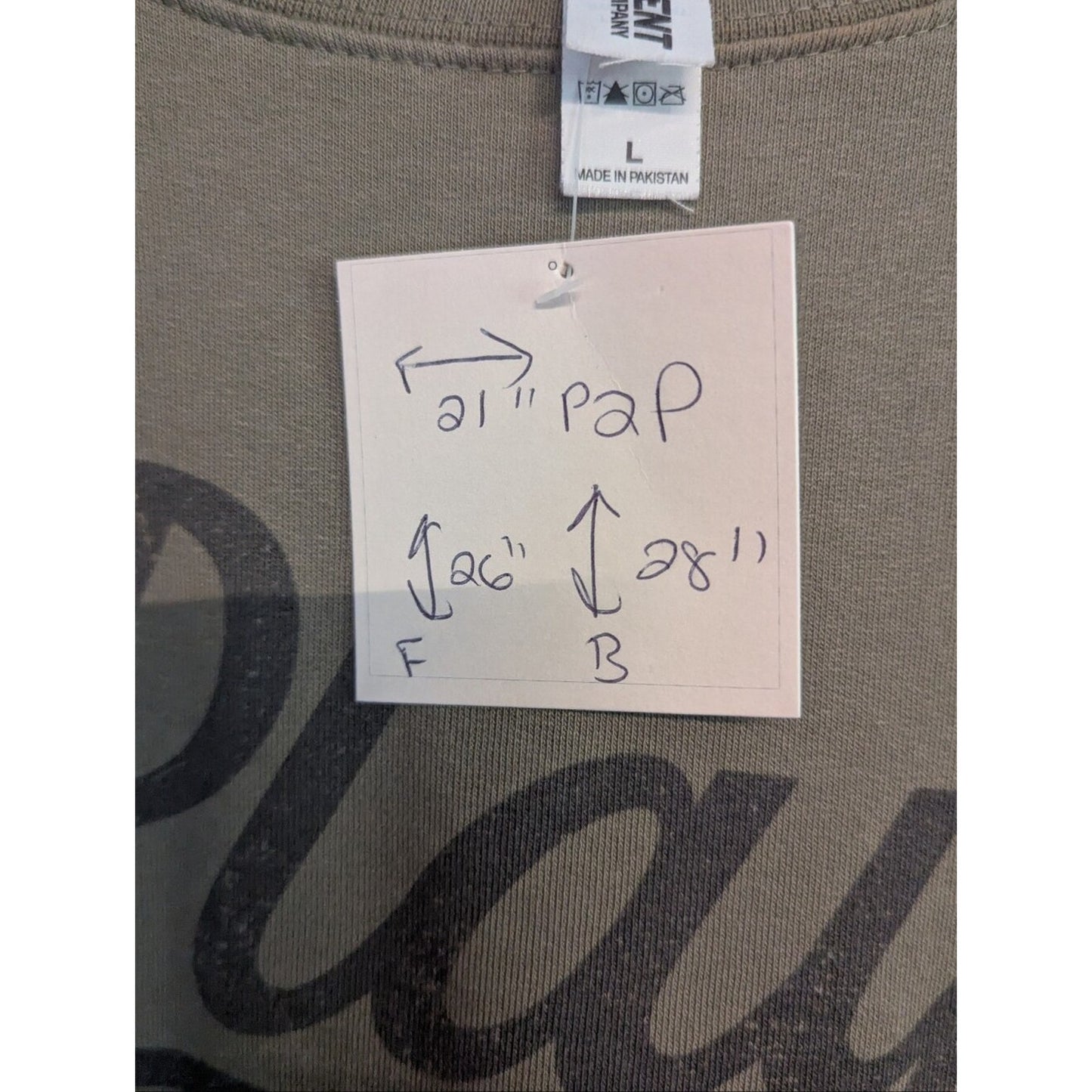 Independent Trading Co Play Ball Sweatshirt Women’s Large Olive Green Baseball P