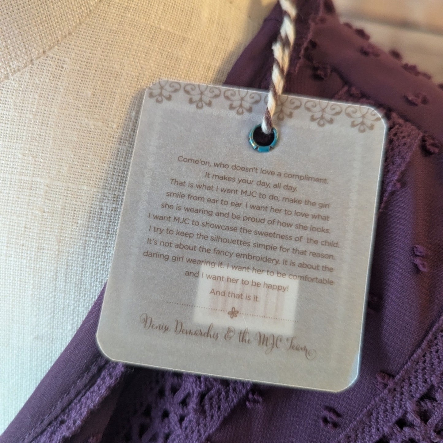 NWTs, Matilda Jane Plum Long Sleeve Dress Sz M