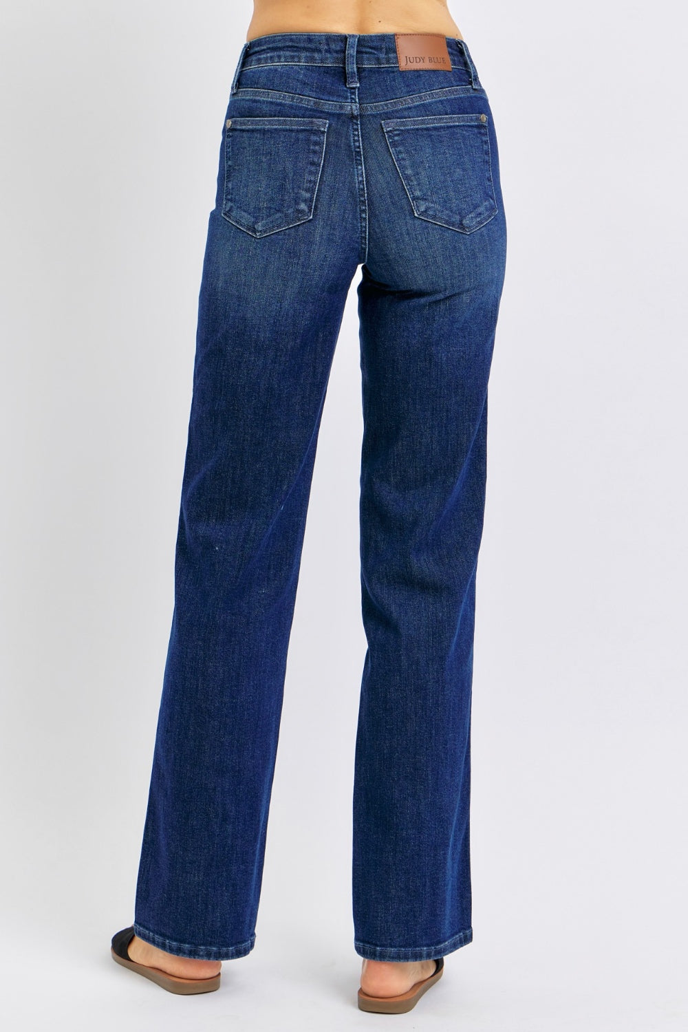 Judy Blue Full Size High Waist Tummy Control Straight Jeans - Scarlett's Riverside Boutique 