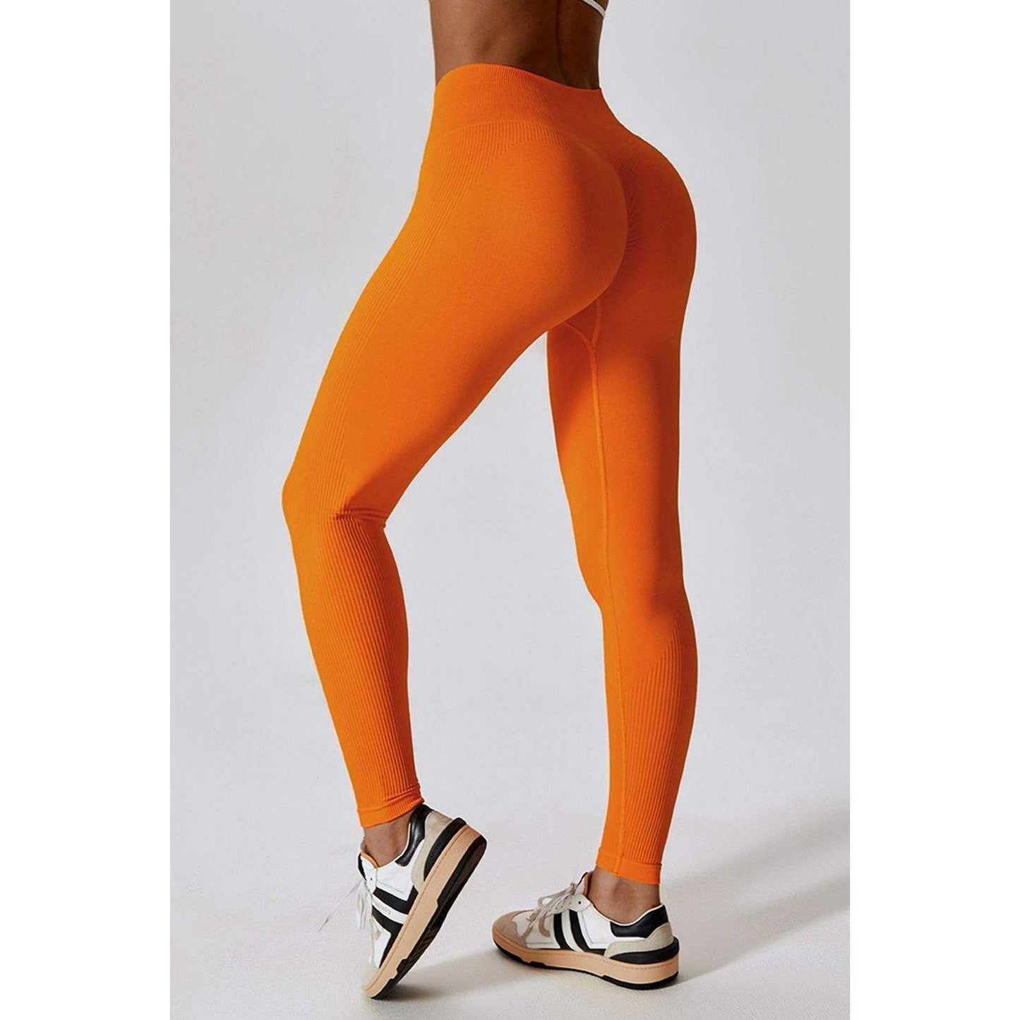Wide Waistband Slim Fit Long Sports Leggings