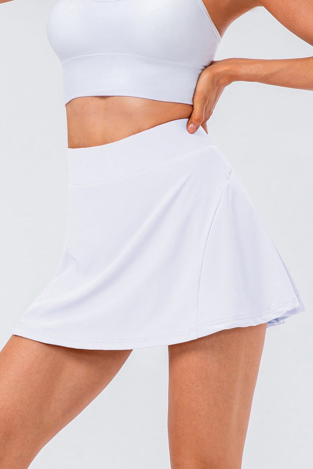 High Waist Pleated Active Skirt - Scarlett's Riverside Boutique 