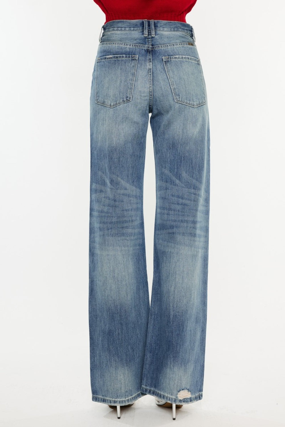 Kancan Distressed High Waist Bootcut Jeans - Scarlett's Riverside Boutique 