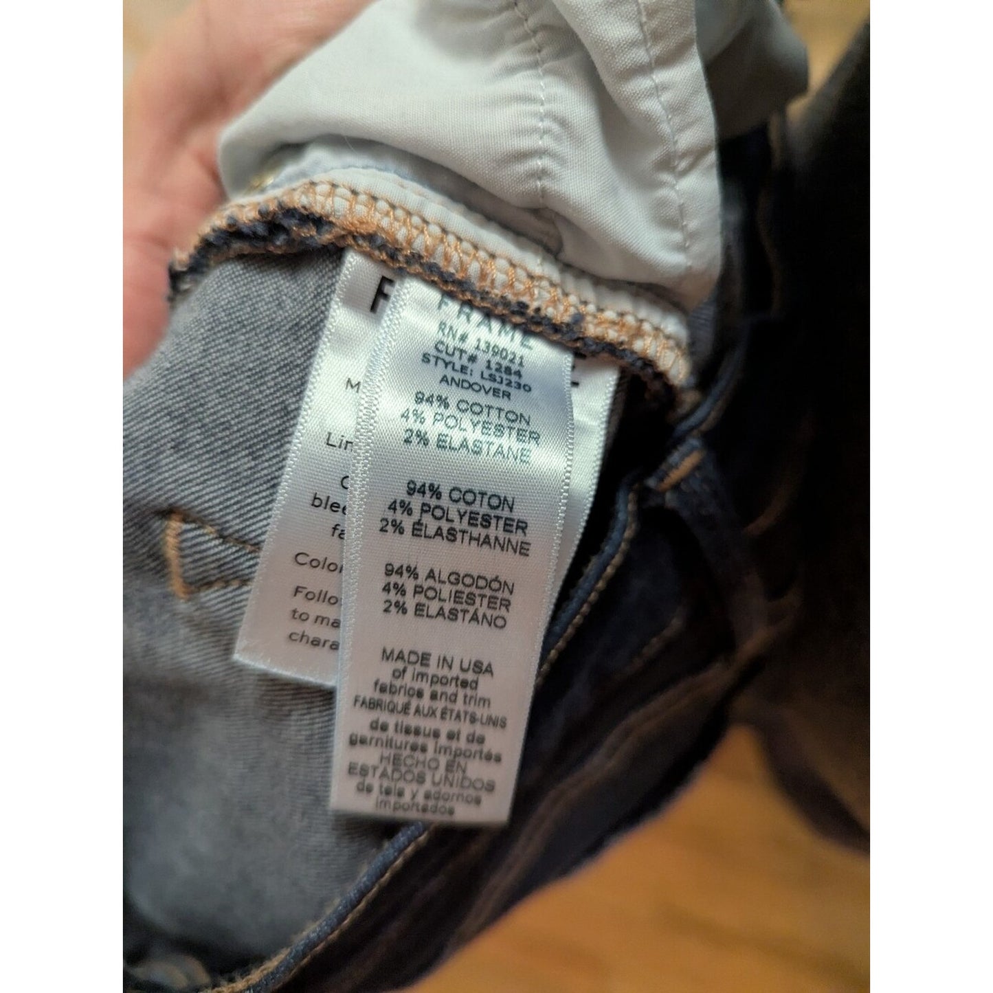 FRAME denim, Le Skinny de Jeanne, women’s FRAME jeans, size 30 jeans, dark wash