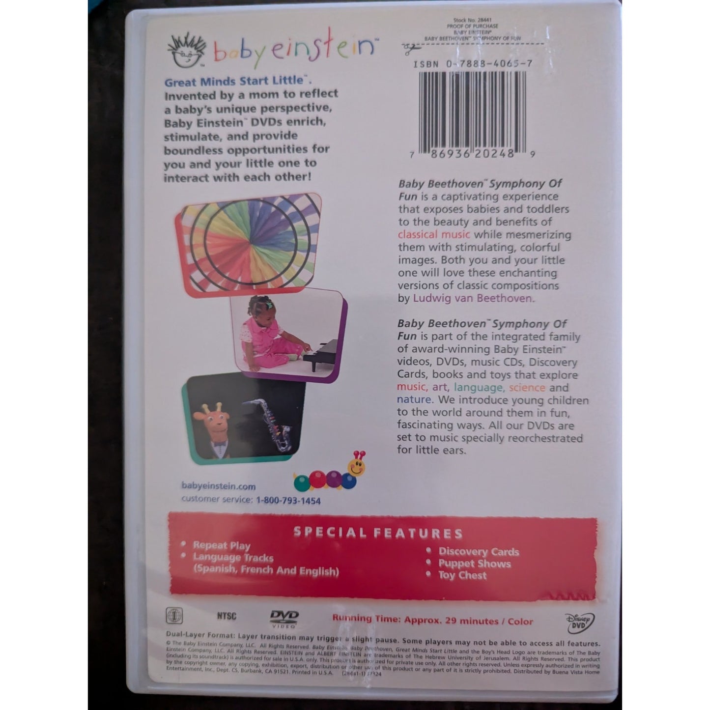 Baby Einstein: Baby Beethoven Symphony Of Fun (2003 DVD)