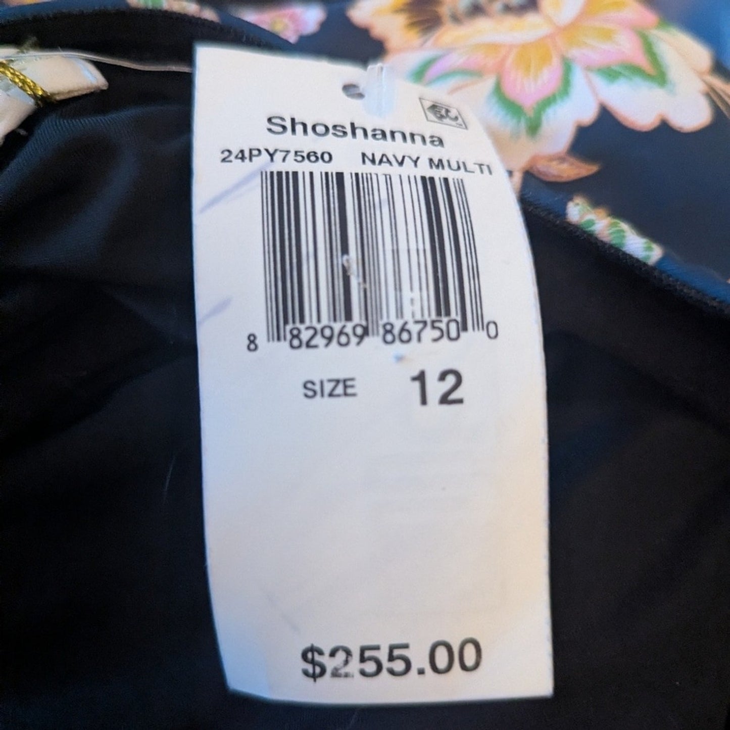 Shoshanna Floral Halter One-Piece Swimsuit Size 12 NWT – #A11