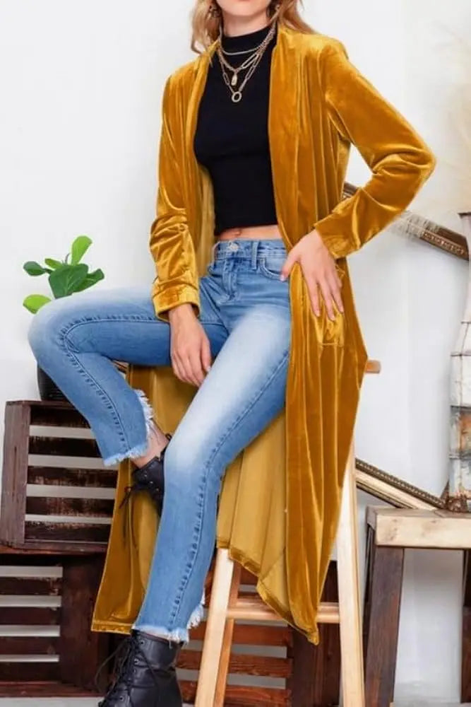 Gold Duster - Scarlett's Riverside Boutique 