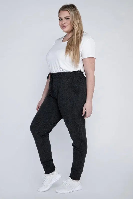 Plus-Size Jogger Pants - Scarlett's Riverside Boutique 