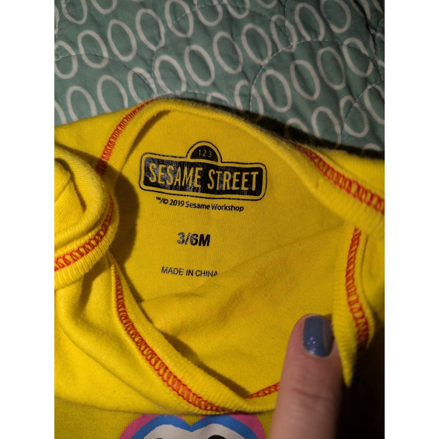 Sesame Street Big Bird Baby Bodysuit Yellow Short Sleeve One Piece Infant