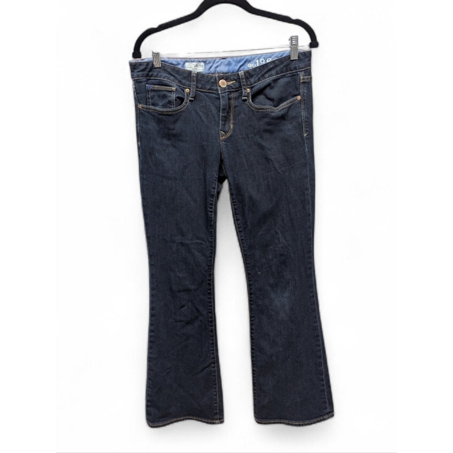 Gap 1969 Size 6 Dark Wash Bootcut Jeans Mid Rise Stretch Denim