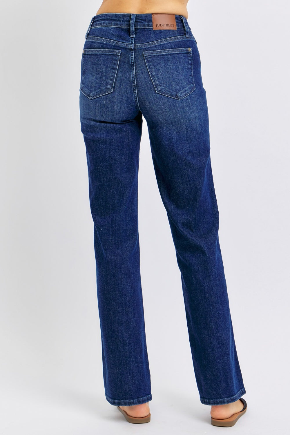 Judy Blue Full Size High Waist Tummy Control Straight Jeans - Scarlett's Riverside Boutique 