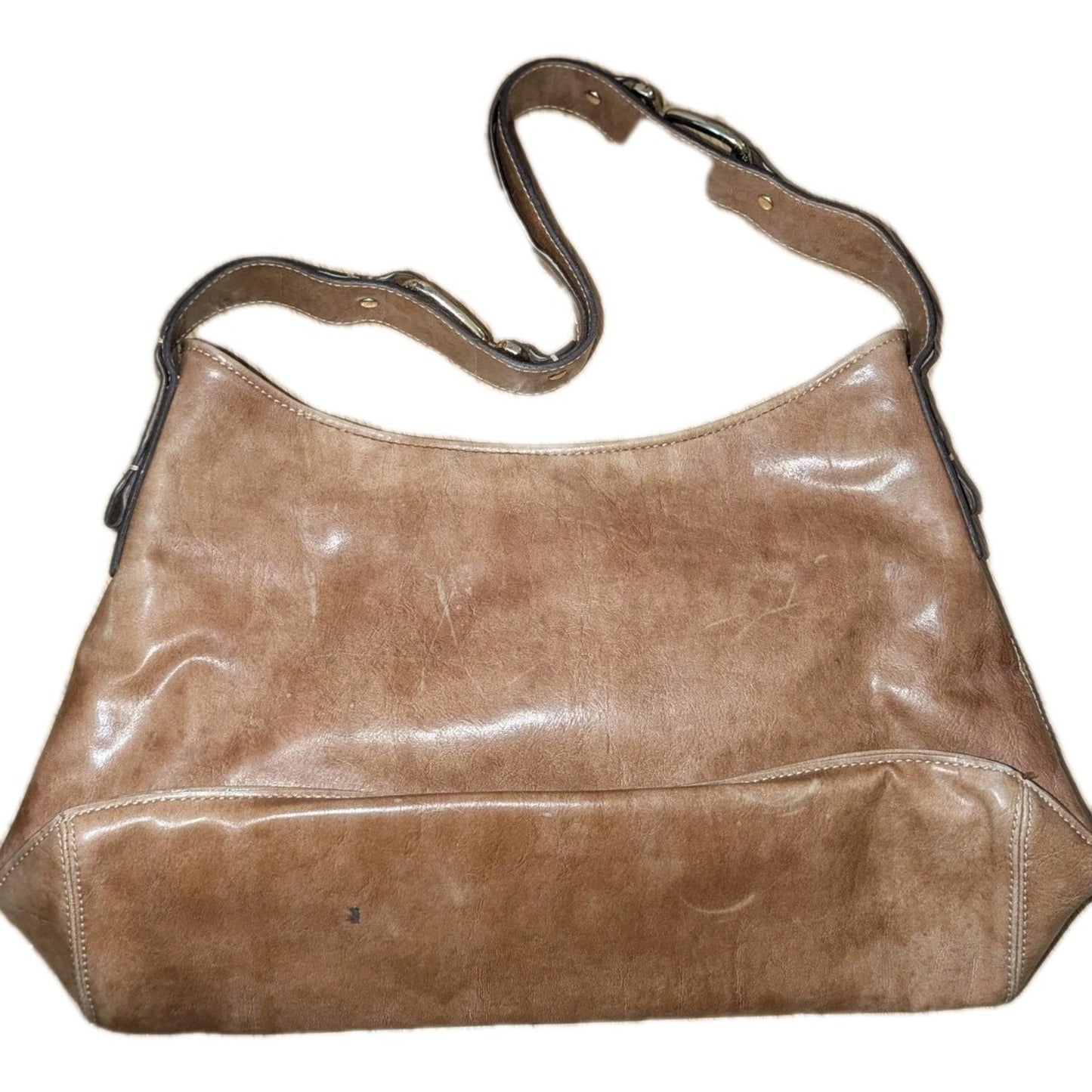 Liz Claiborne Cognac Hobo Style Leather shoulder Handbag