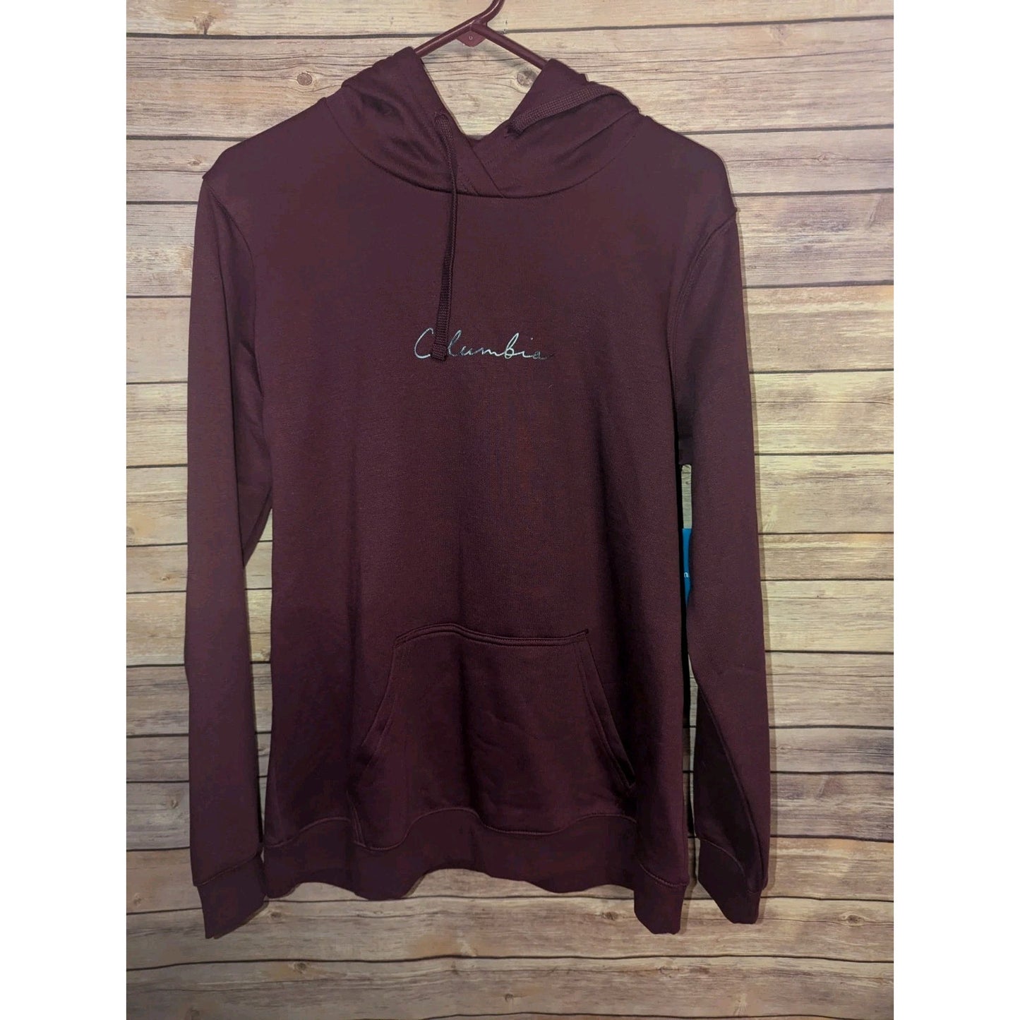 Columbia Trek Graphic Treatment Hoodie Women’s Large Burgundy Pullover Sweatshir