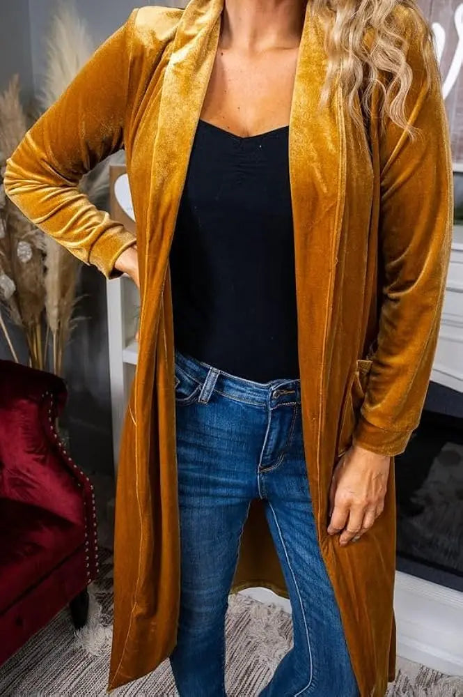 Gold Duster - Scarlett's Riverside Boutique 