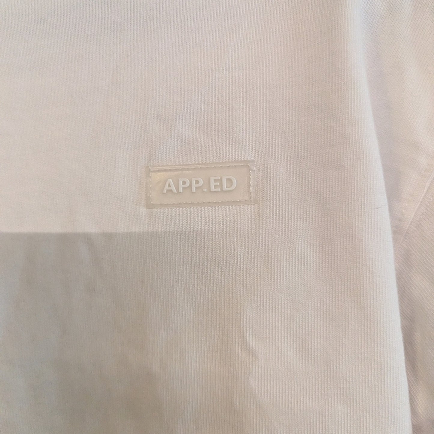 Zara Boys APP.ED White Oversized Crewneck Tee Shirt Size 11-12 152 Minimalist