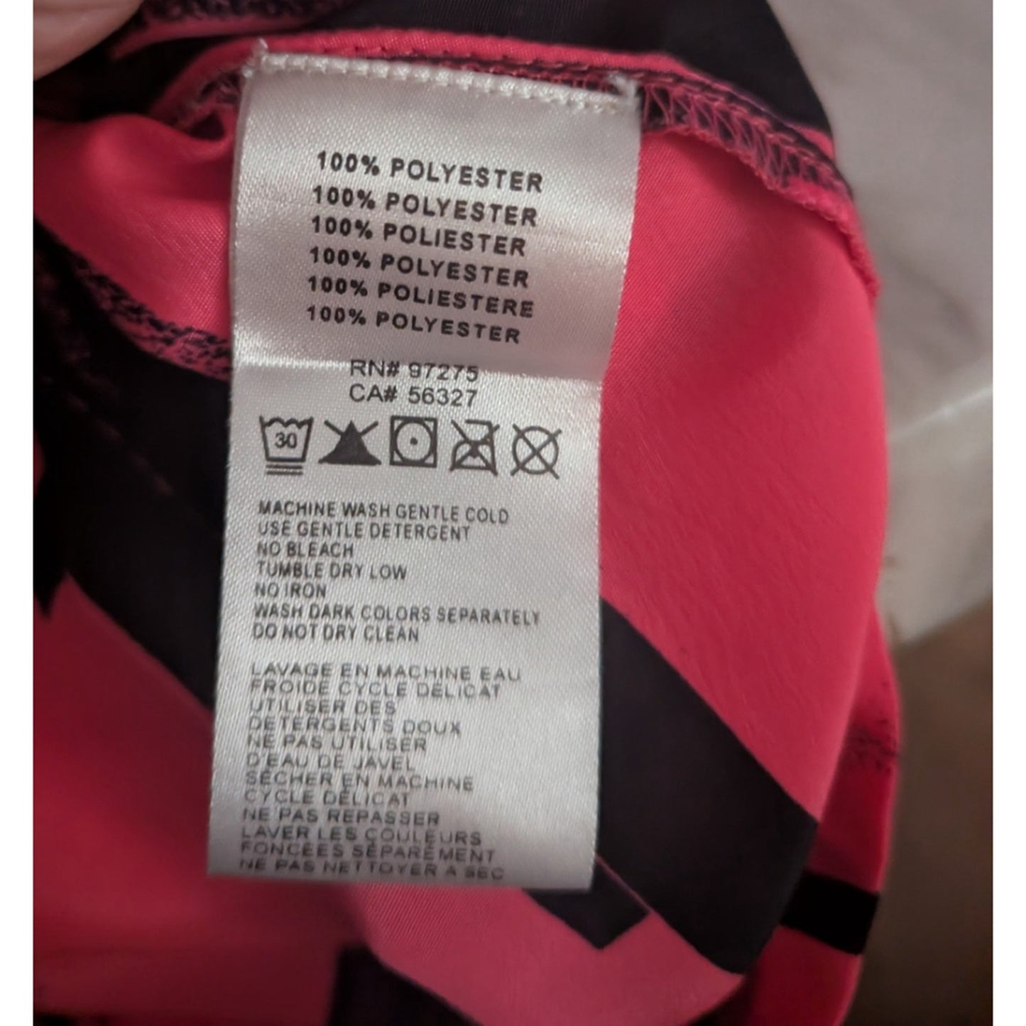 Y2K Fox Racing Women’s Dress Sz. S Pink Black Abstract Print Spaghetti Strap #G1