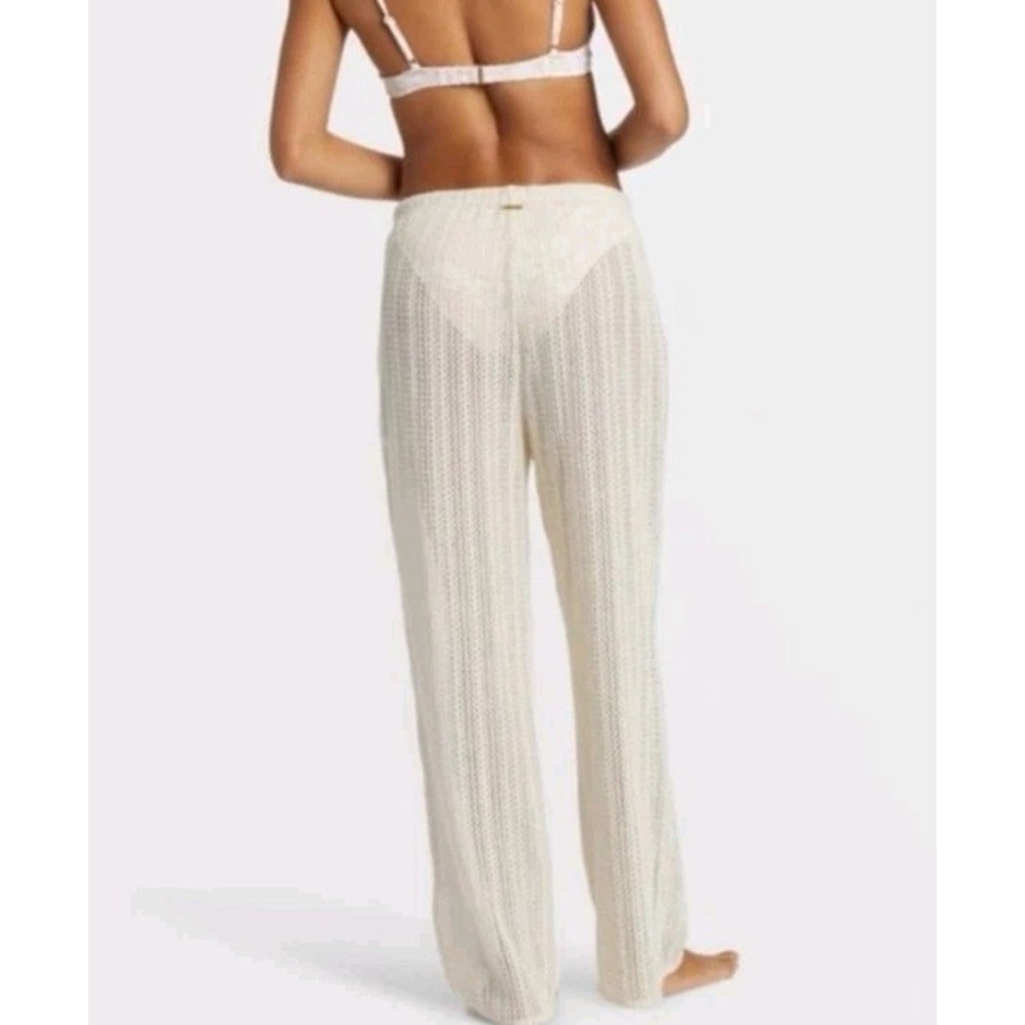 WAVES TO COAST White/Ivory Women's Pants Swimsuit Cover Up NWTs Sz XL