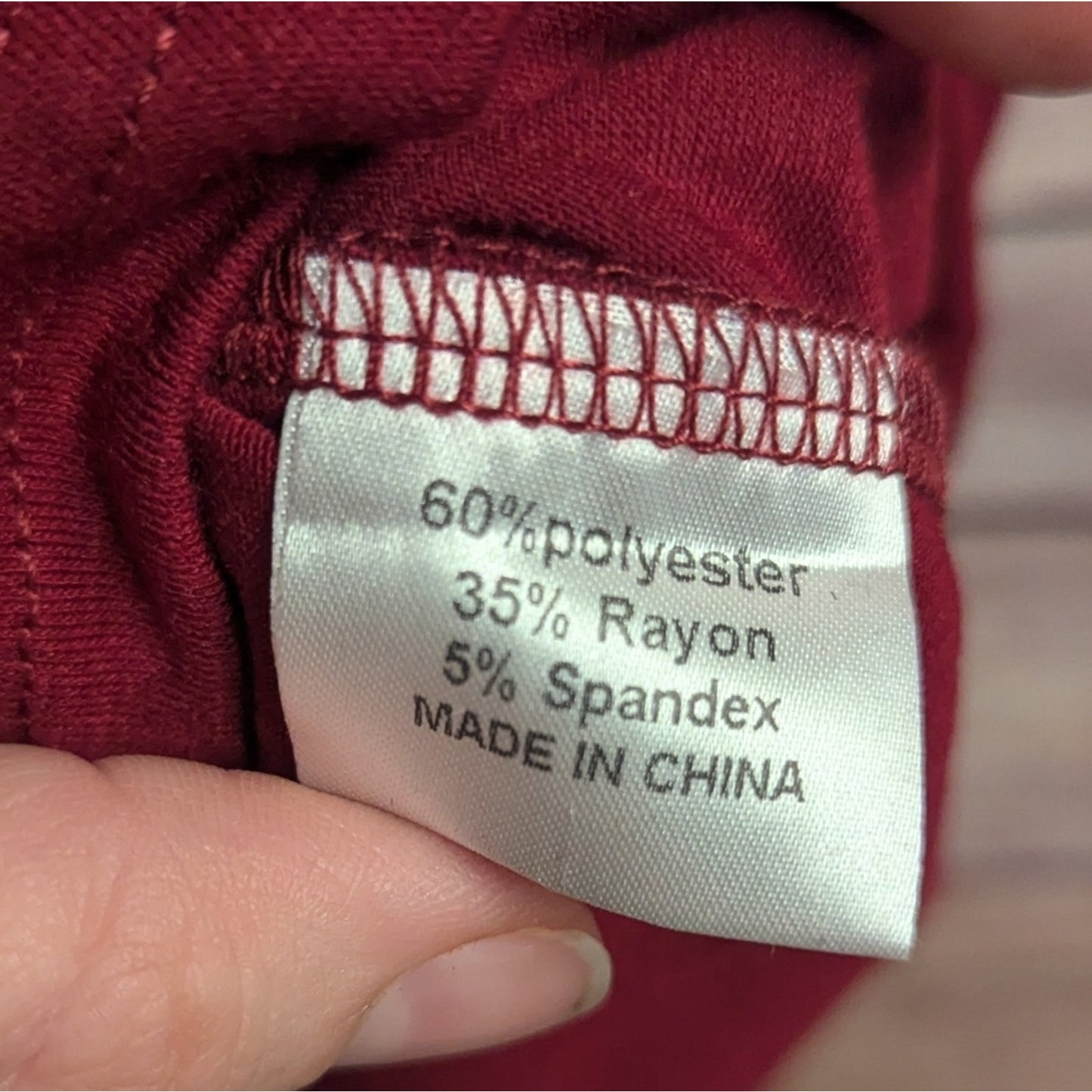 NWTs Burgandy Ruffle Sleeve Top - Red Size M #H14
