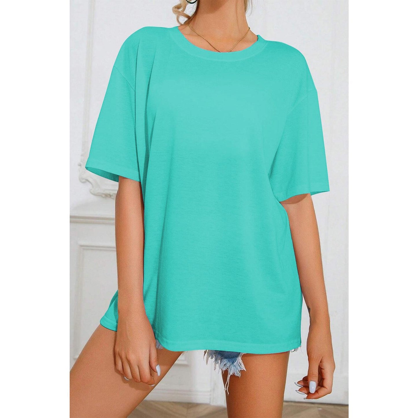 SUN SHINE ON MY MIND Round Neck T-Shirt Sleeve Top custom shirts Womenswear Basic