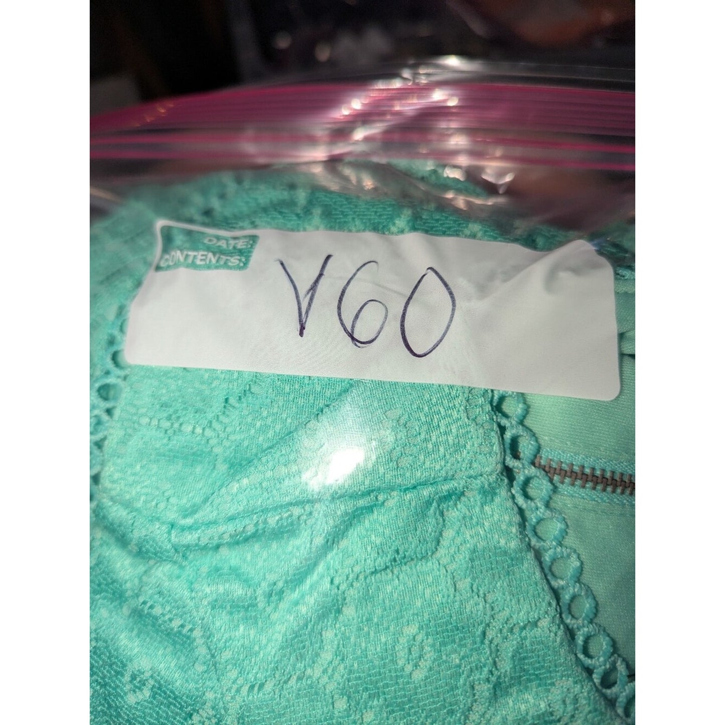 NWT Danny & Nicole Women’s 8P Mint Green Lace Fit & Flare Dress Sleeveless Petit