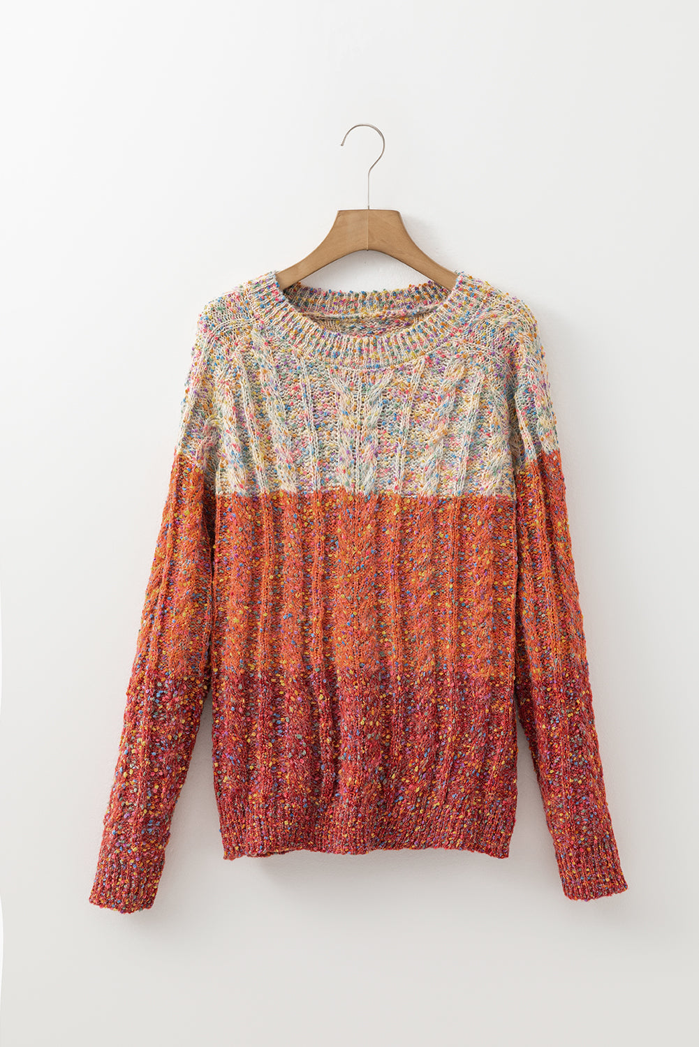 Multicolour Colorful Confetti Wool Ball Knitted Sweater