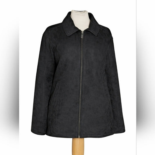 Northwest Territory Charcoal Black Zip Up Coat. Sz L #E3