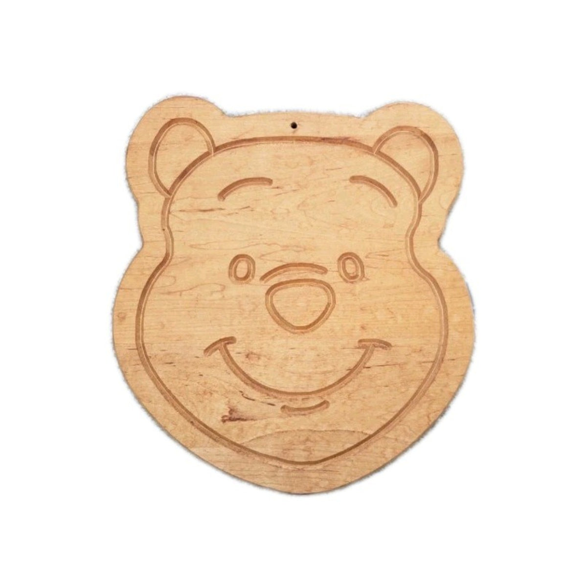 Disney Winnie the Pooh Wooden Cutting Board Cheese Board Bear Face 14" x 12.5"