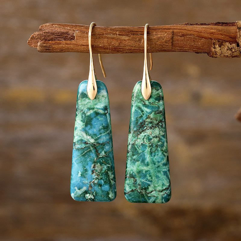 Copper Natural Stone Earrings - Scarlett's Riverside Boutique 