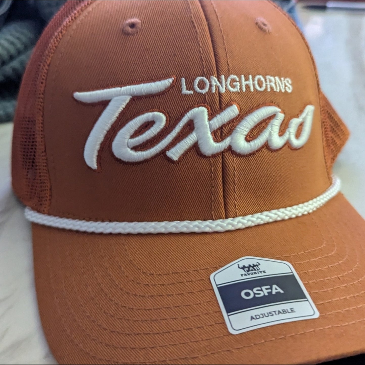 Texas Longhorns Burnt Orange Embroidered Trucker Hat, NEW