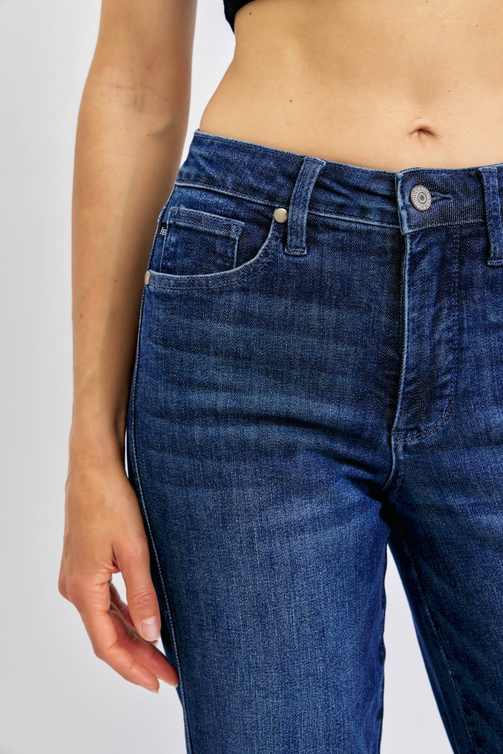 Judy Blue Full Size High Waist Tummy Control Straight Jeans - Scarlett's Riverside Boutique 