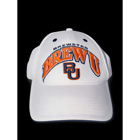Brewster BU Hat Top Of The World White Adjustable College Embroidered Cap