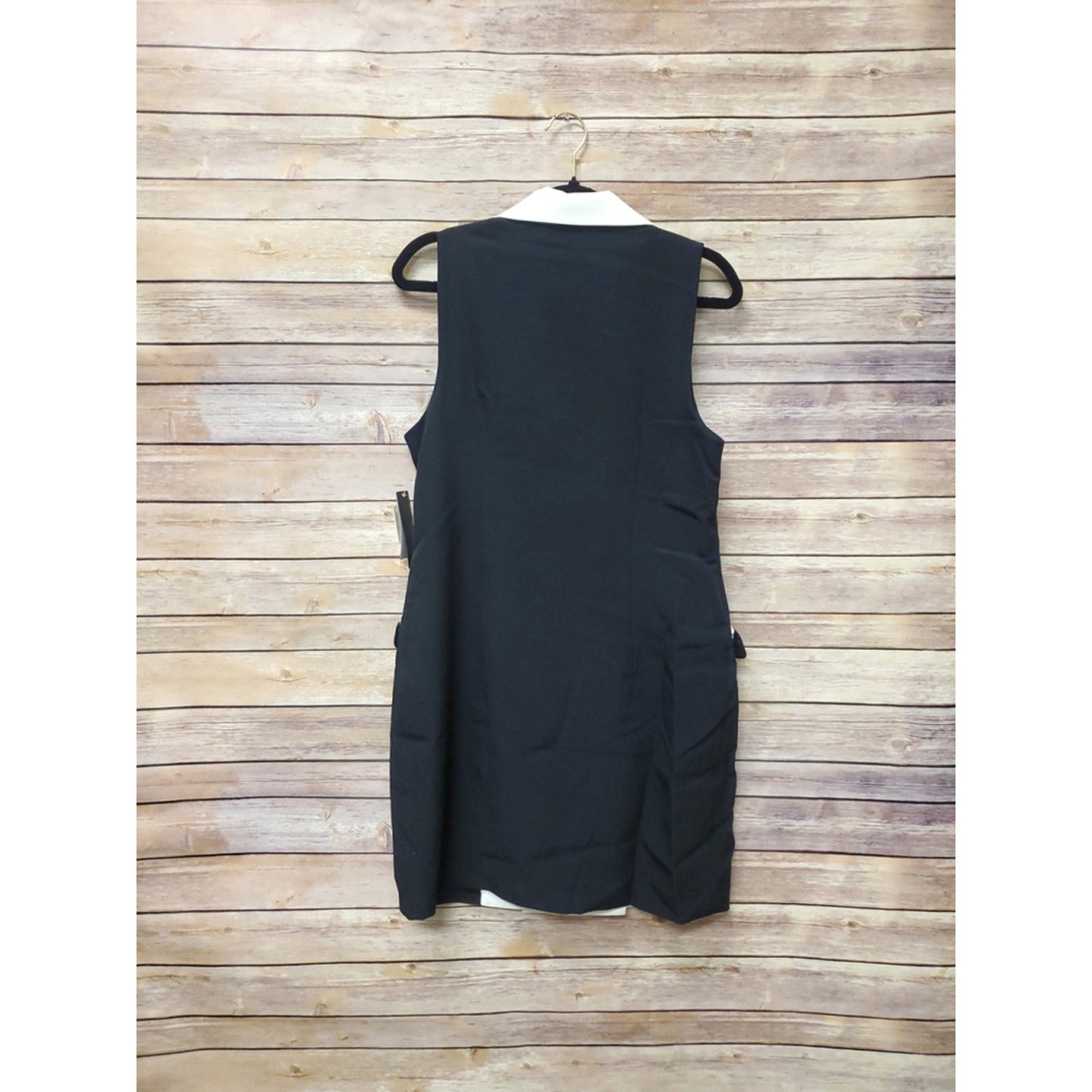 City Studio Black & White Button-Detail Dress Size 13