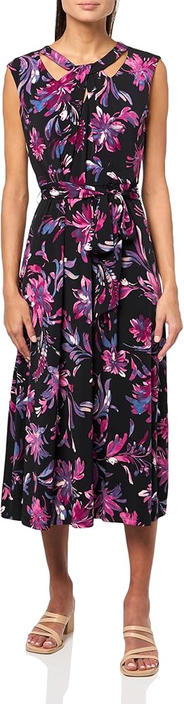 NWTs, Kasper Women's Midi Dress, Cap Sleeve Twist. Sz 4. #97