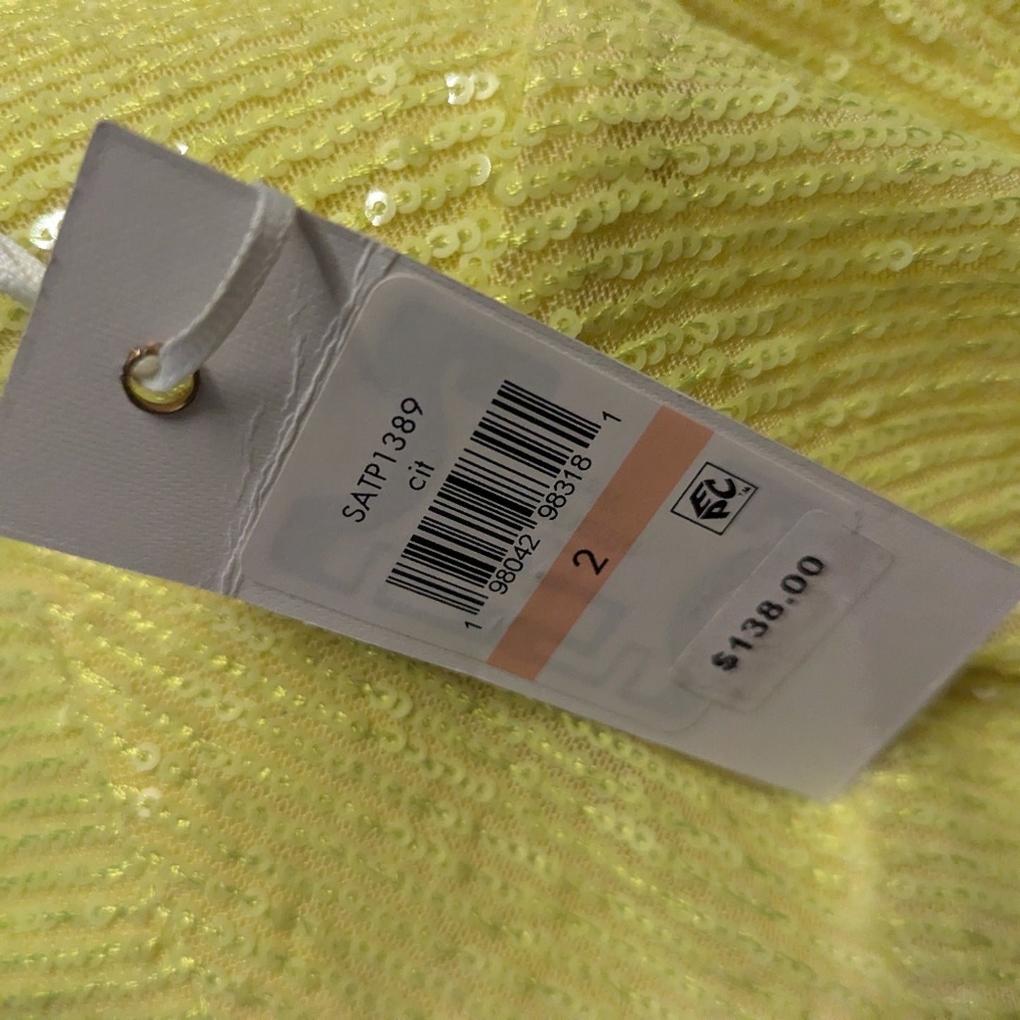 NWT, Siena Sleeveless Sequin A-Line Formal Dress. Size 2 Prom