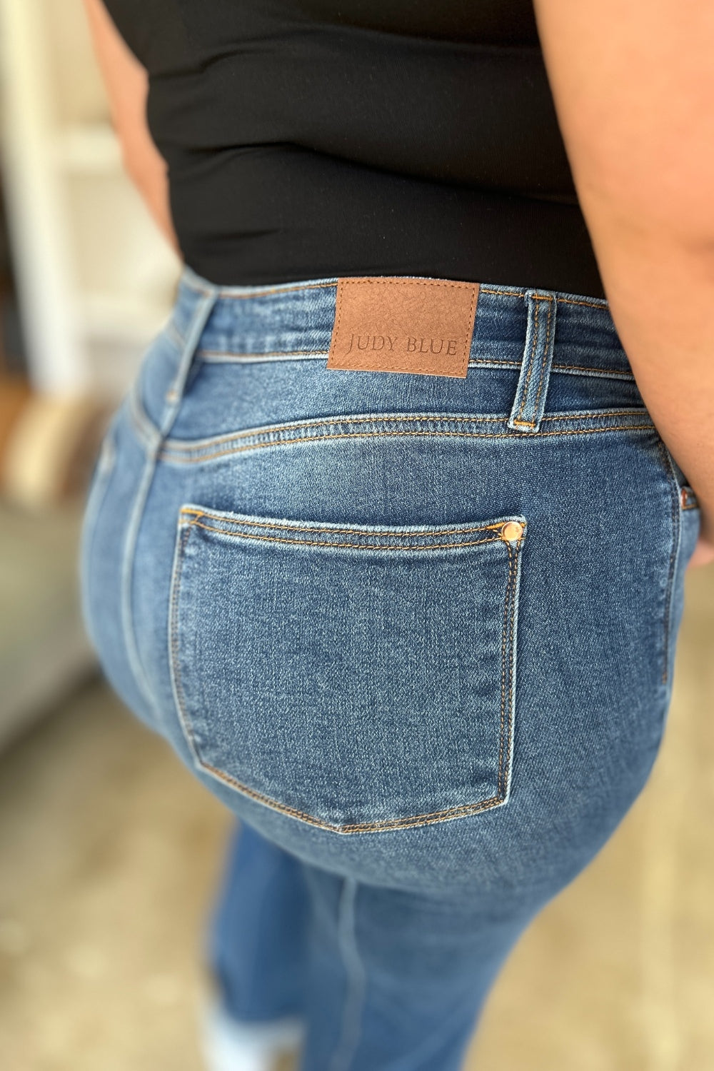 Judy Blue Full Size High Waist, Straight Jeans. 30" inseam - Scarlett's Riverside Boutique 