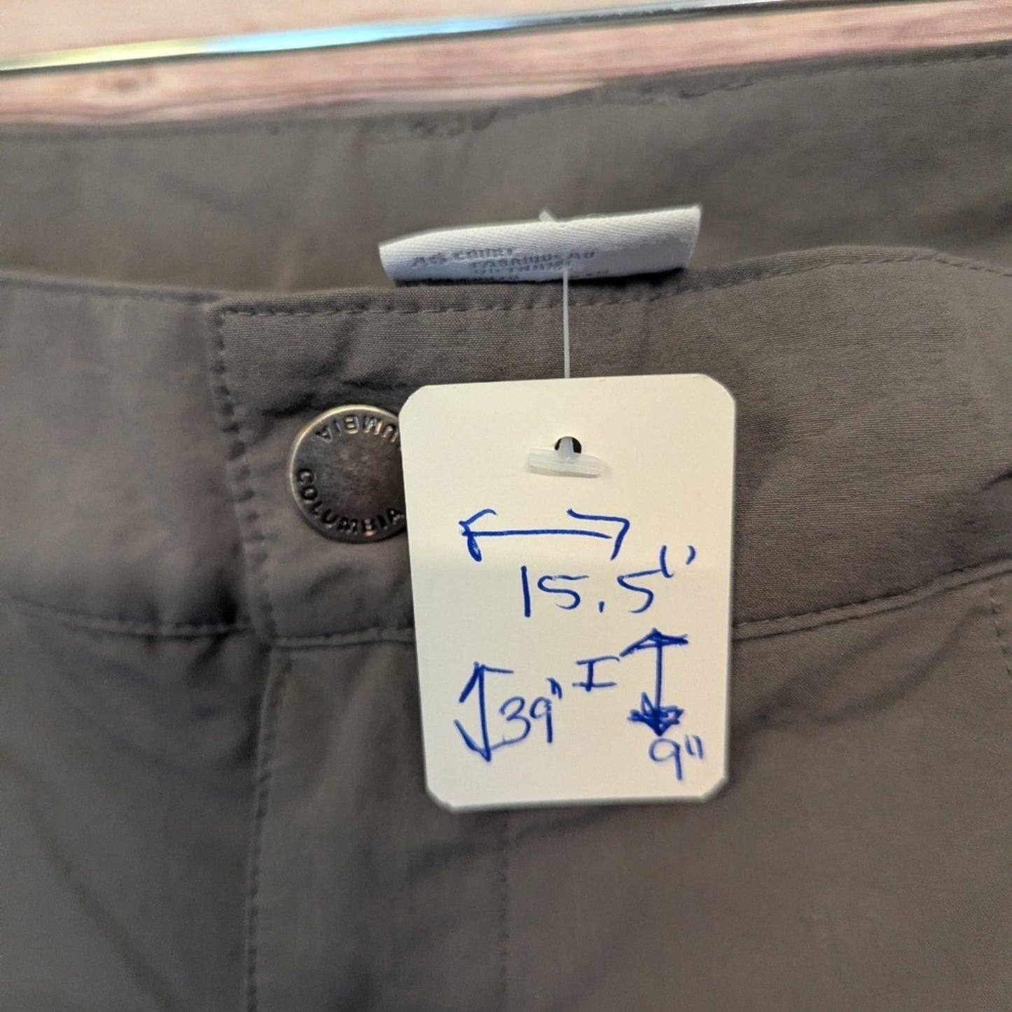 Women’s Columbia Omni-Shield Hiking Pants Size 14 Green Convertible G30