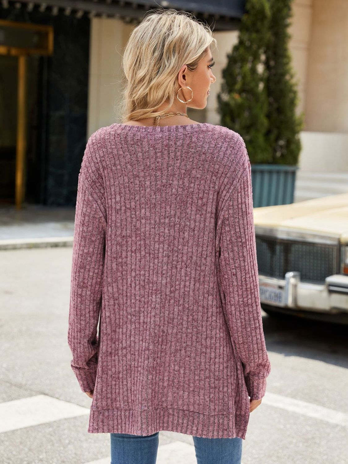 Round Neck Long Sleeve T-Shirt - Scarlett's Riverside Boutique 